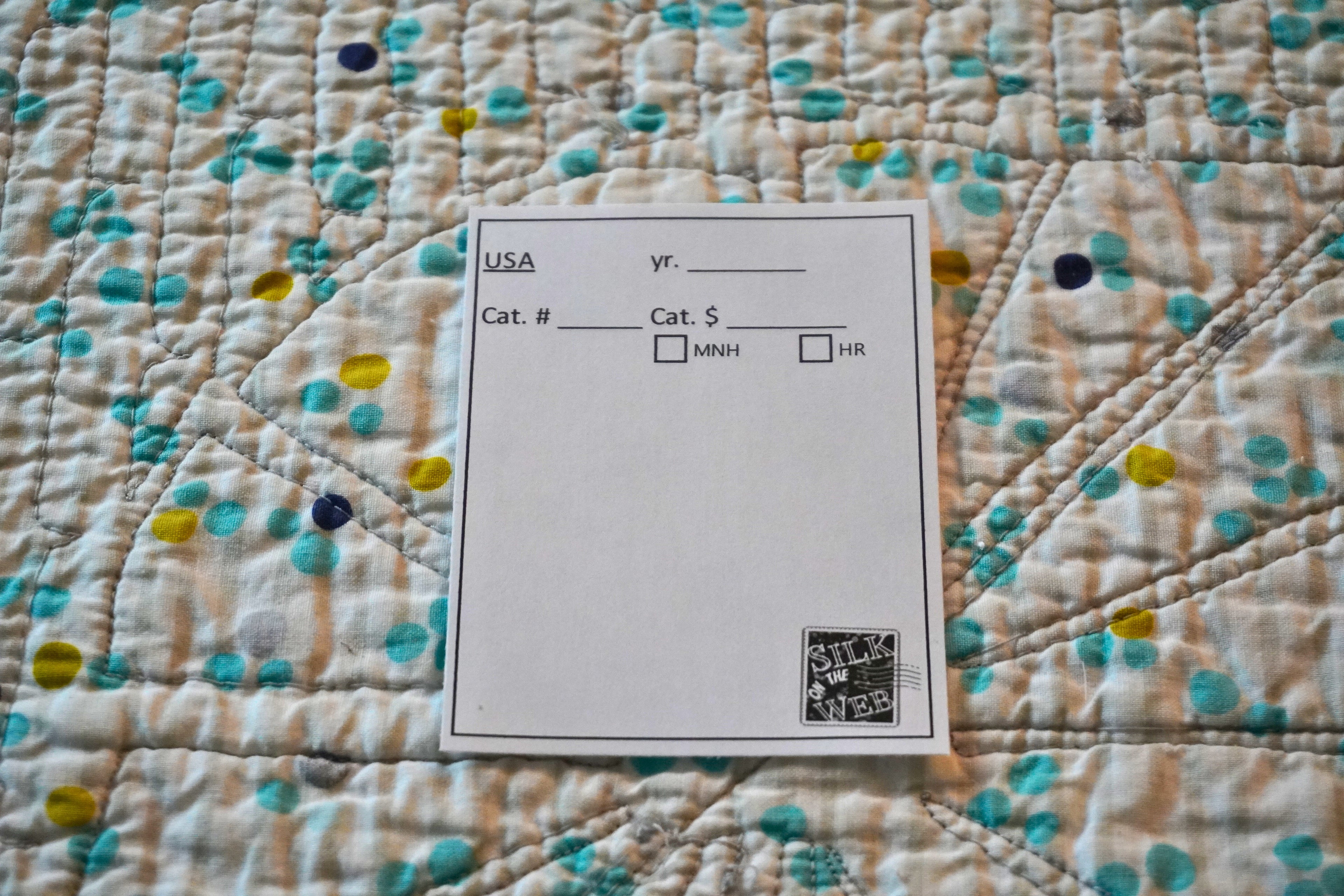 Silk's Stamp Collecting Inserts for USA Stamps (9)